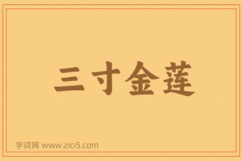 成语三寸金莲图片