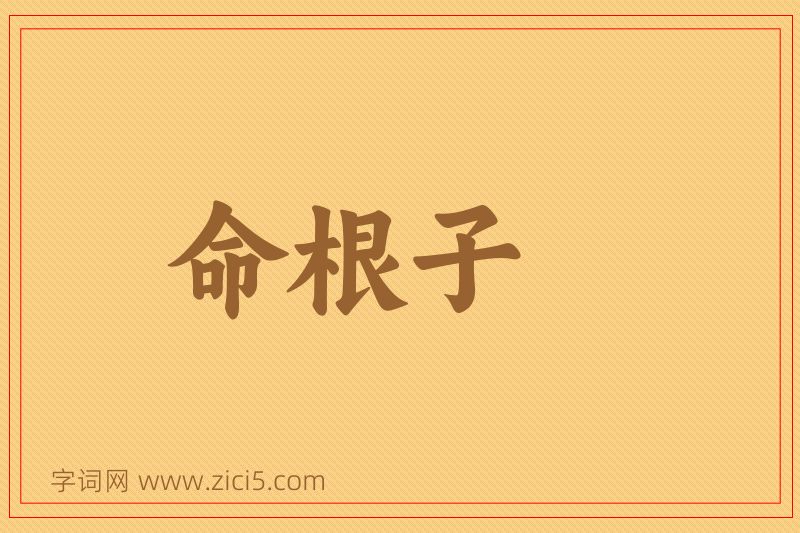 成语命根子图片