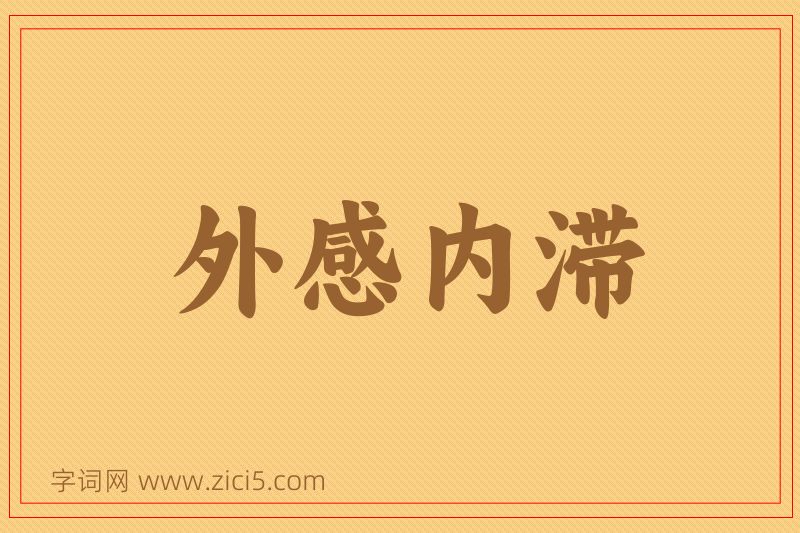 成语外感内滞图片