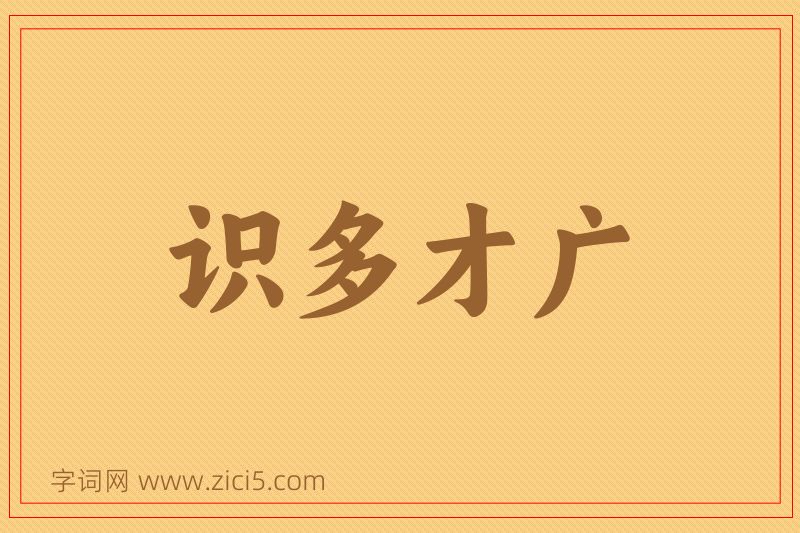 成语识多才广图片