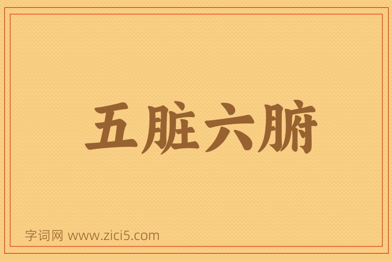 成语五脏六腑图片