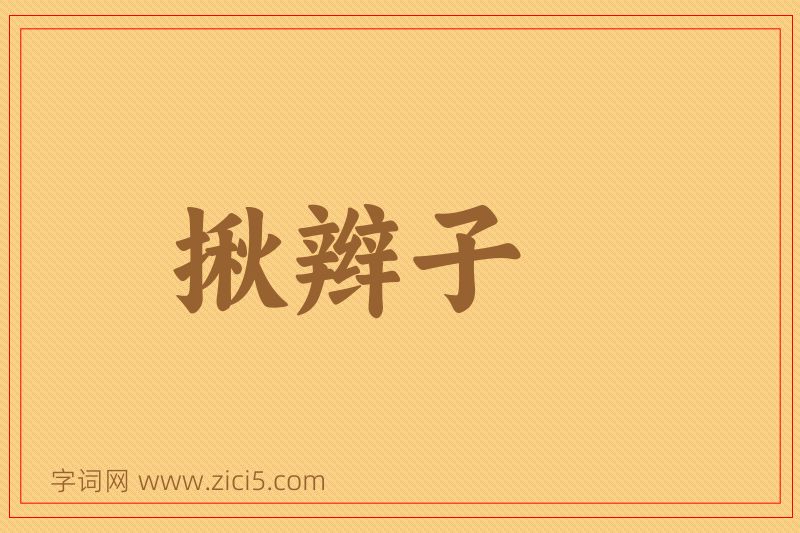 成语揪辫子图片