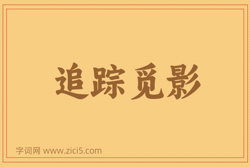成语追踪觅影图片