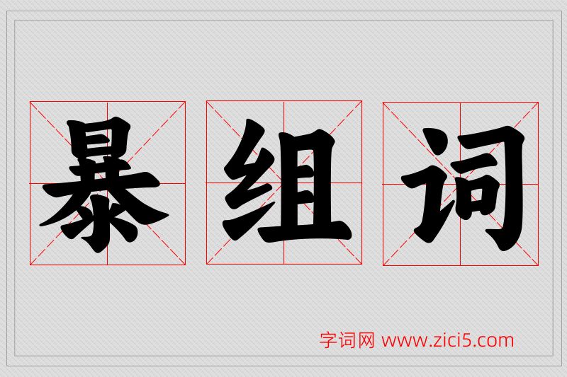 暴字的组词
