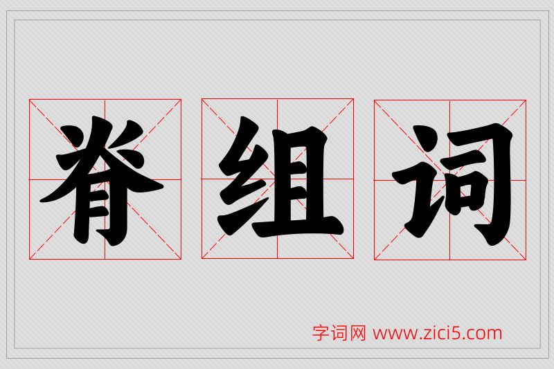 脊字的组词
