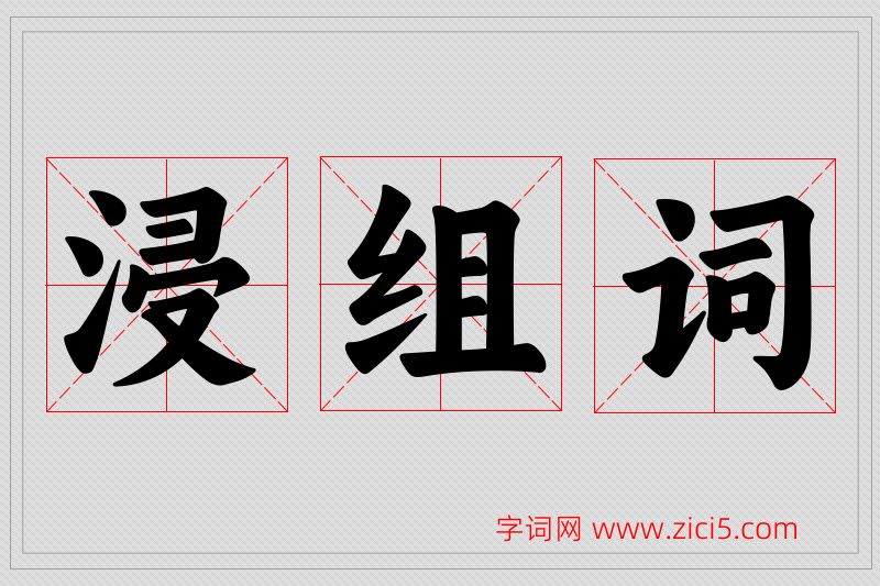 浸字的组词