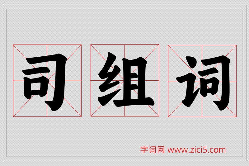 司字的组词