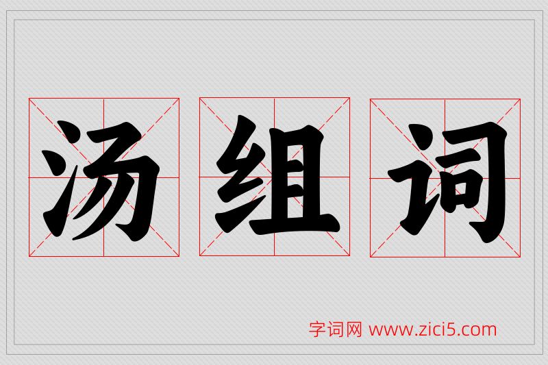 汤字的组词