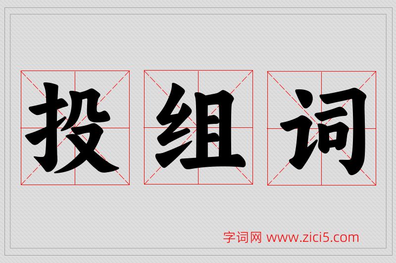 投字的组词