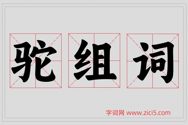 驼字的组词