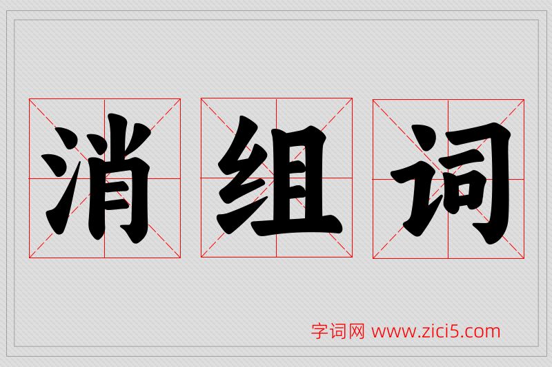 消字的组词