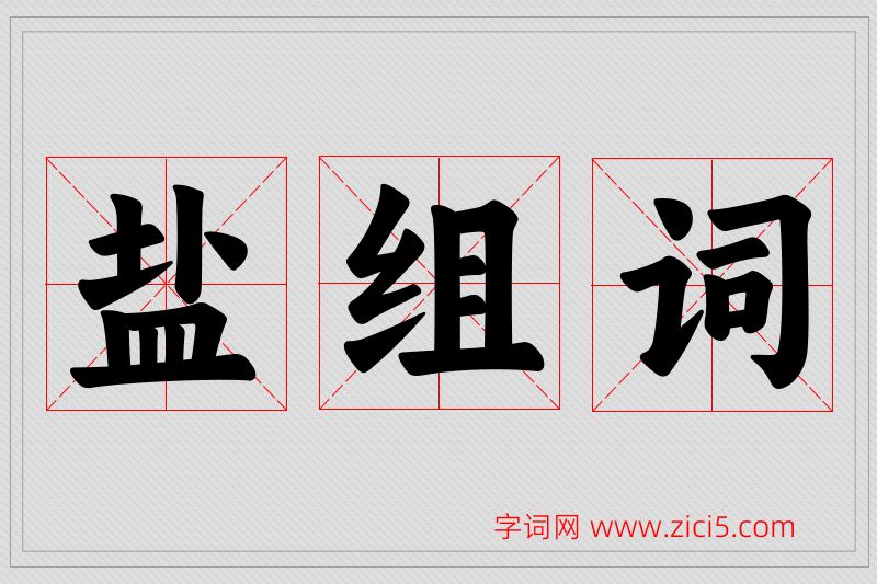 盐字的组词