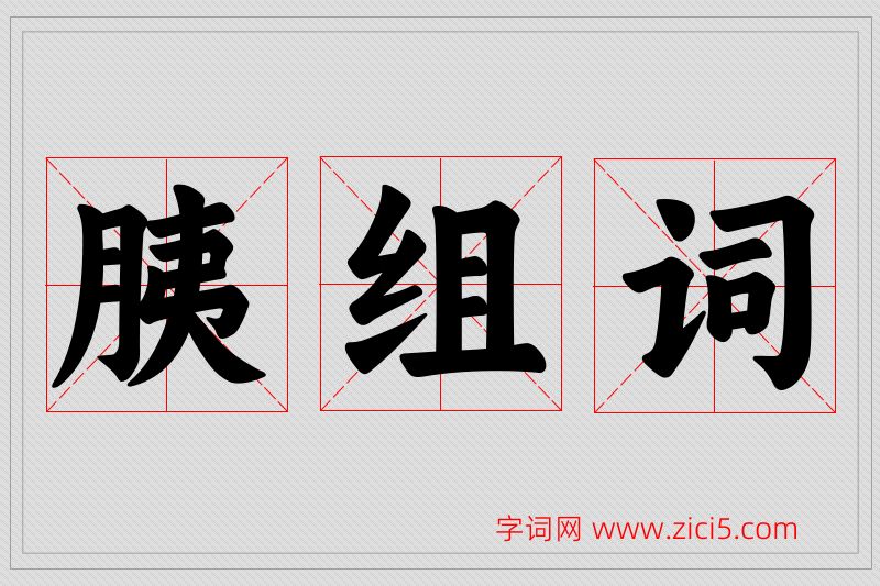 胰字的组词