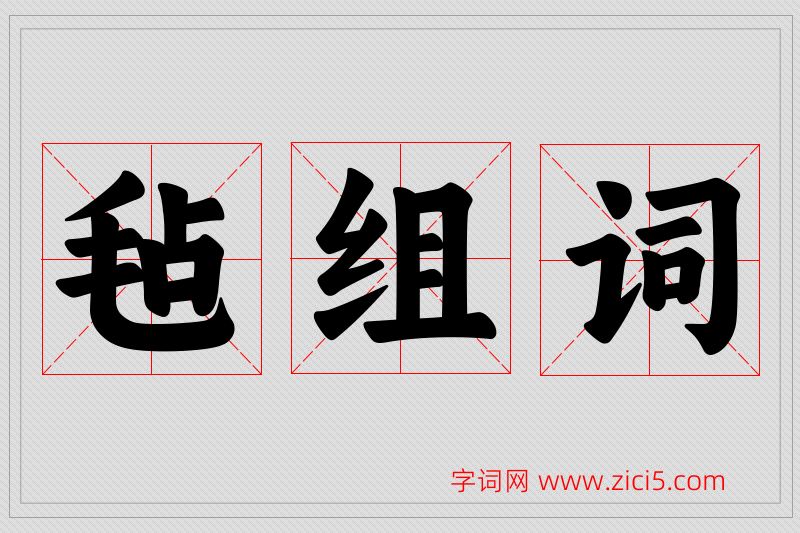 毡字的组词