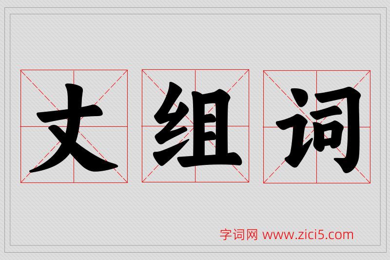 丈字的组词