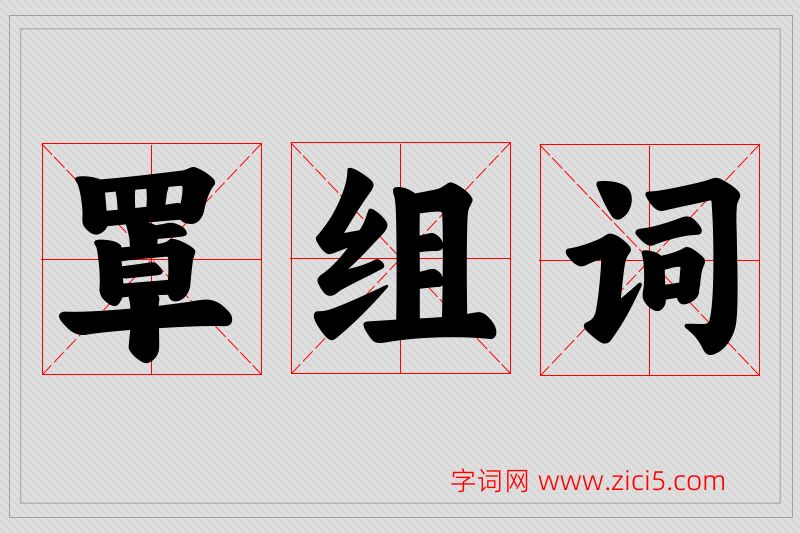 罩字的组词