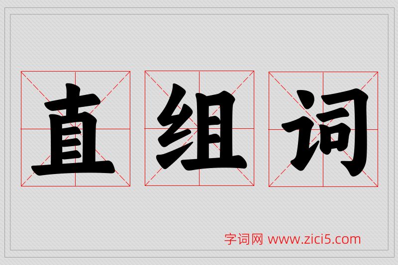 直字的组词