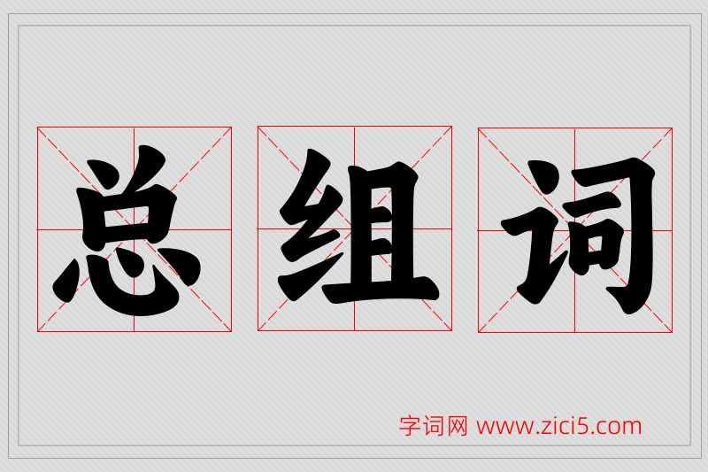 总字的组词