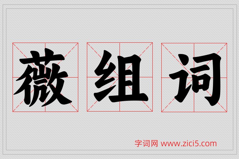 薇字的组词