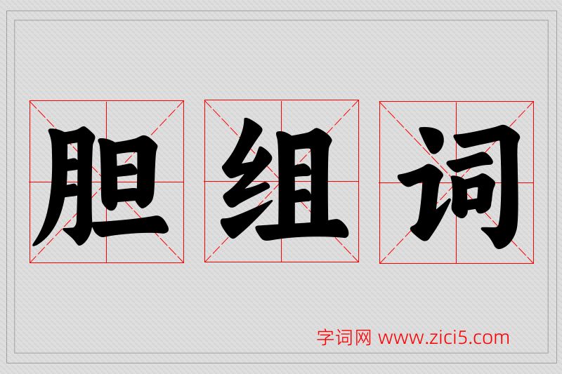 胆字的组词