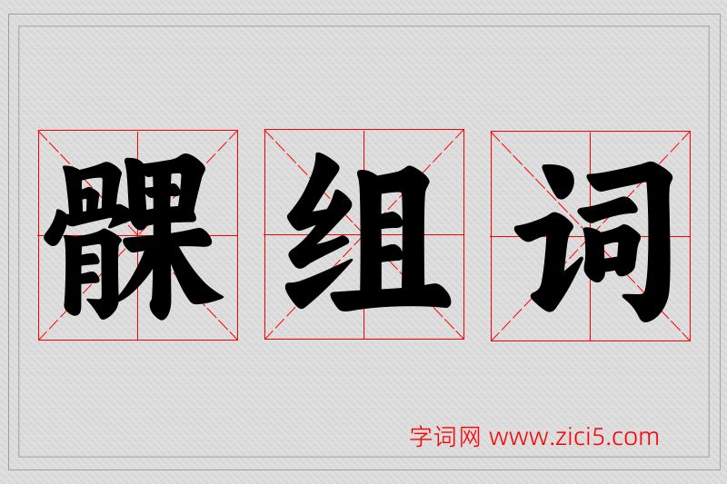 髁字的组词