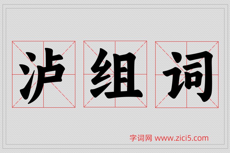 泸字的组词
