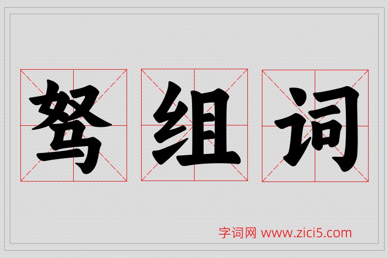 驽字的组词