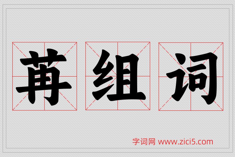 苒字的组词