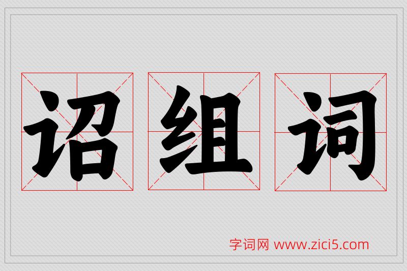诏字的组词