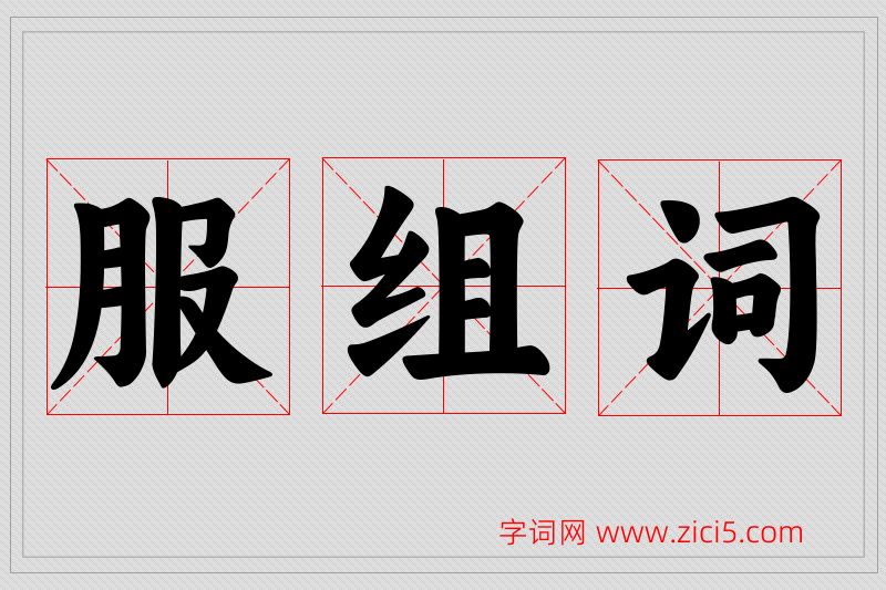 服字的组词