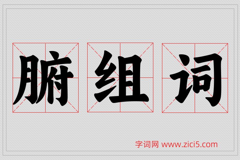 腑字的组词