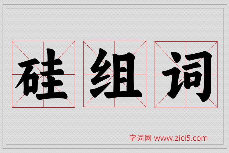 硅字的组词